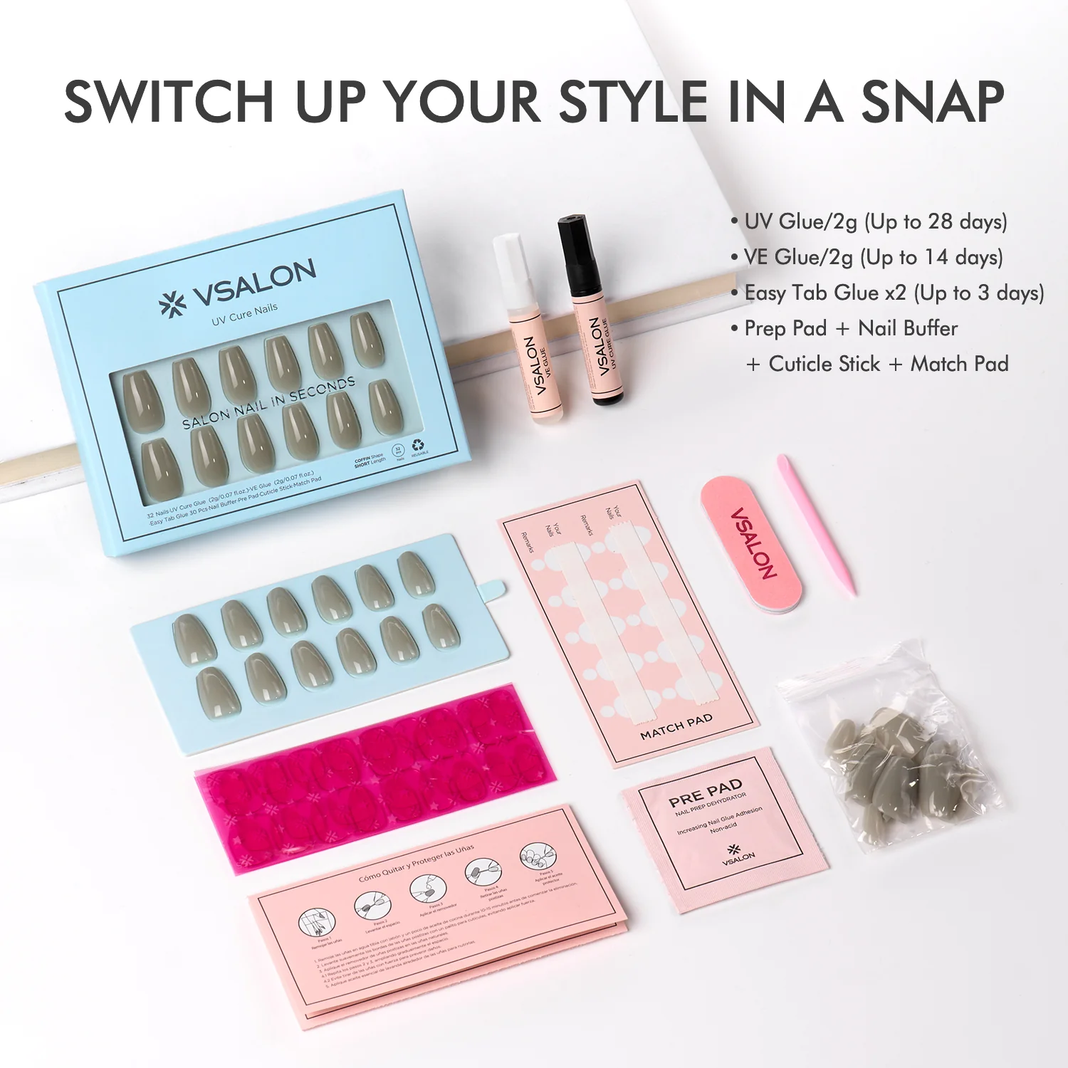 Mega Lucky Bag 2025: Mixed and Matched Nails w/ KITS: 7–9 Sets - Image 11