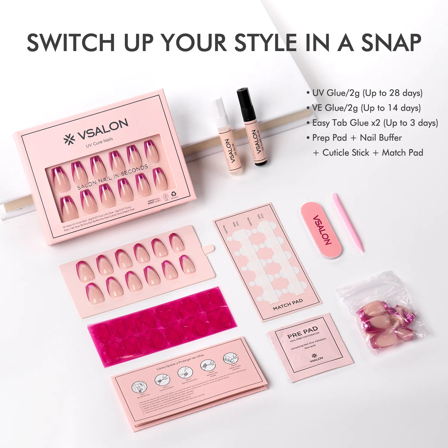 Mega Lucky Bag 2025: Mixed and Matched Nails w/ KITS: 7–9 Sets - Image 12