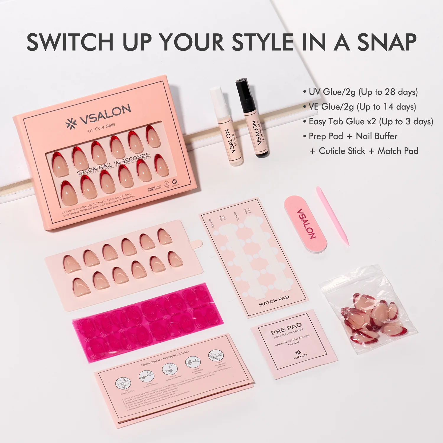 Mega Lucky Bag 2025: Mixed and Matched Nails w/ KITS: 7–9 Sets - Image 14
