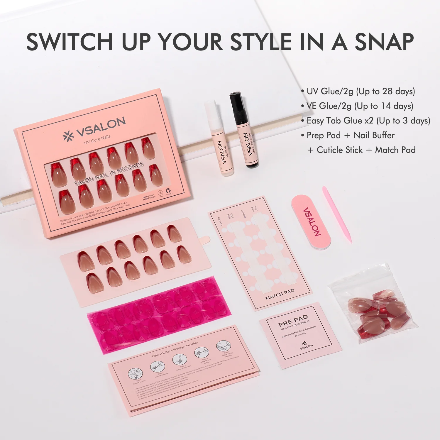 Mega Lucky Bag 2025: Mixed and Matched Nails w/ KITS: 7–9 Sets - Image 21