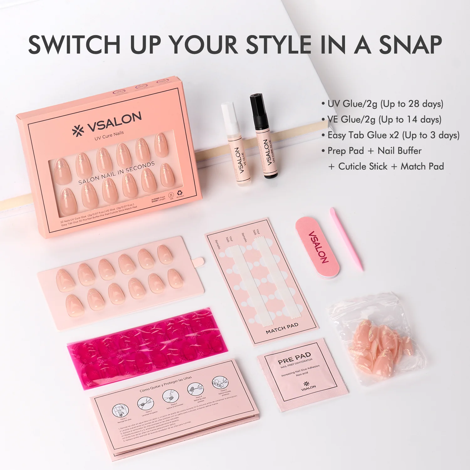 Mega Lucky Bag 2025: Mixed and Matched Nails w/ KITS: 7–9 Sets - Image 3