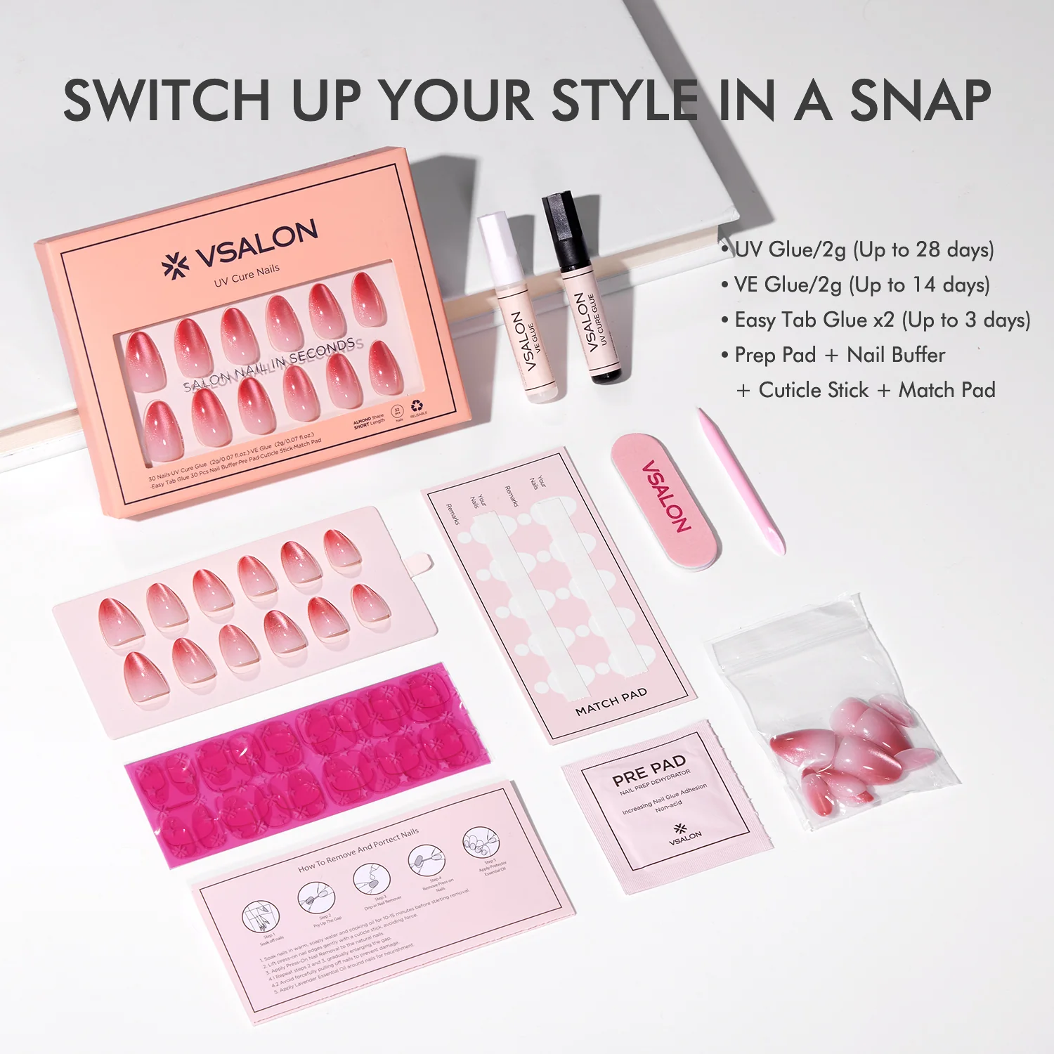 Mega Lucky Bag 2025: Mixed and Matched Nails w/ KITS: 7–9 Sets - Image 5