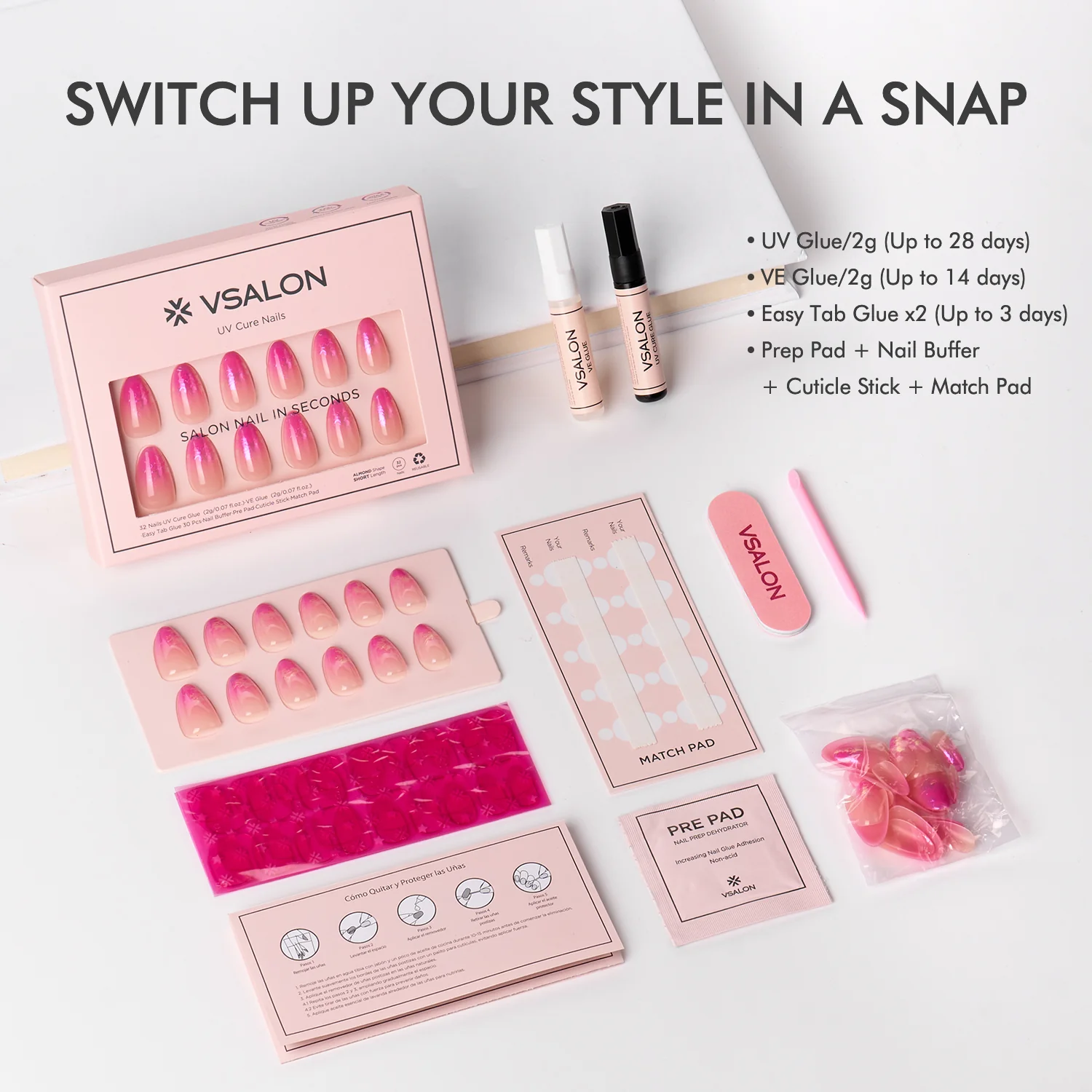 Mega Lucky Bag 2025: Mixed and Matched Nails w/ KITS: 7–9 Sets - Image 6