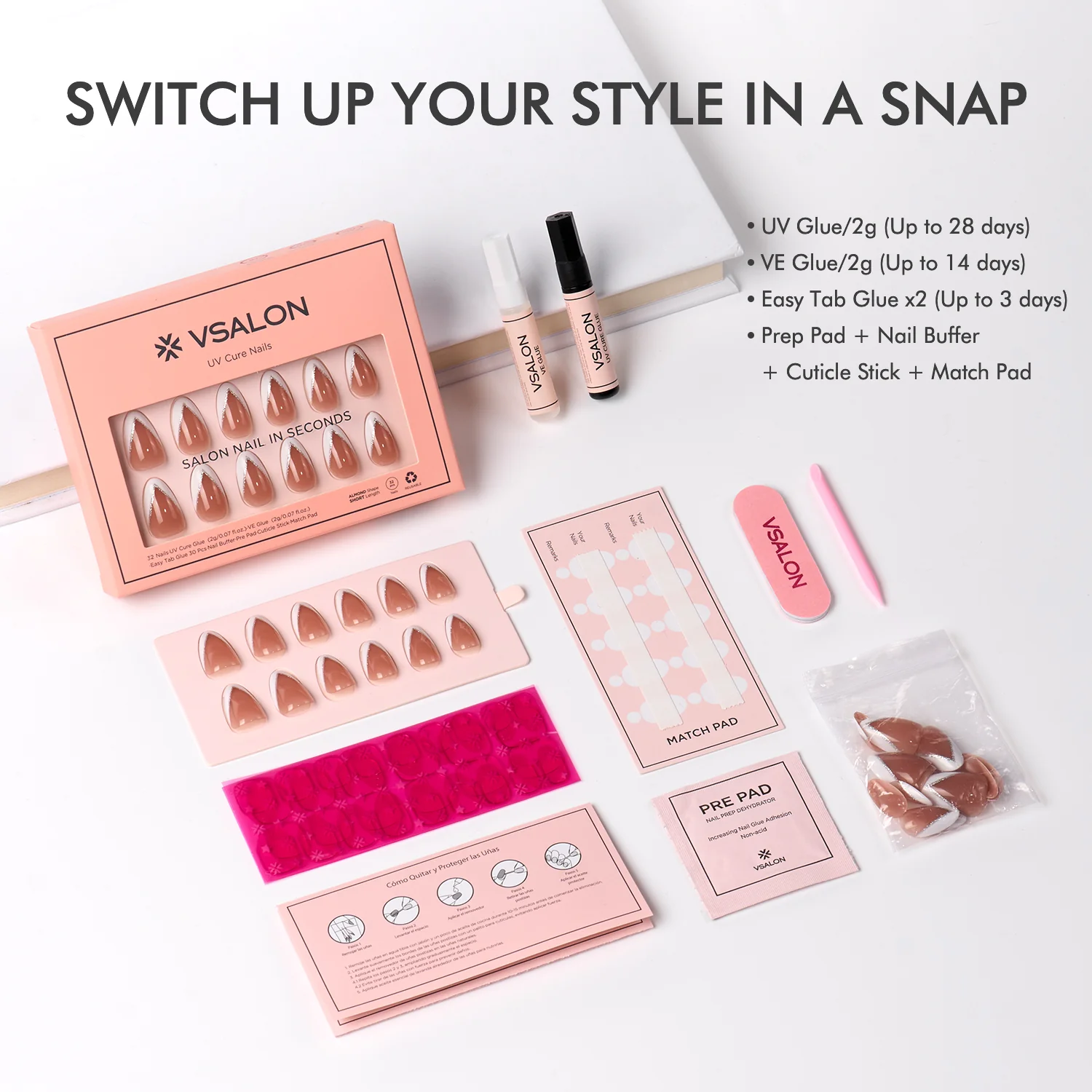 Mega Lucky Bag 2025: Mixed and Matched Nails w/ KITS: 7–9 Sets - Image 8