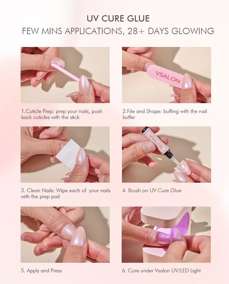 VSALON UV Glue for Press On Nails - Image 3
